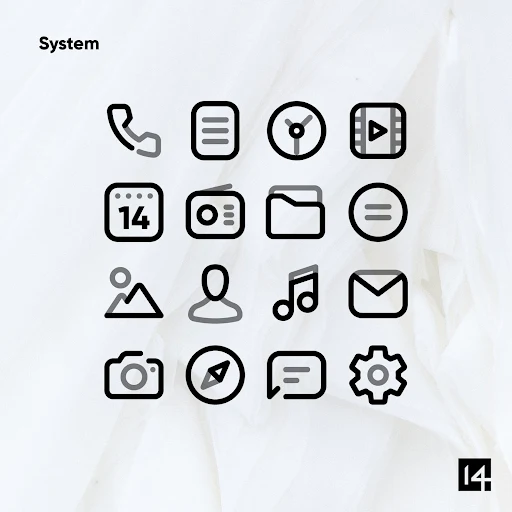 Aline Black: linear icon pack screenshot 4