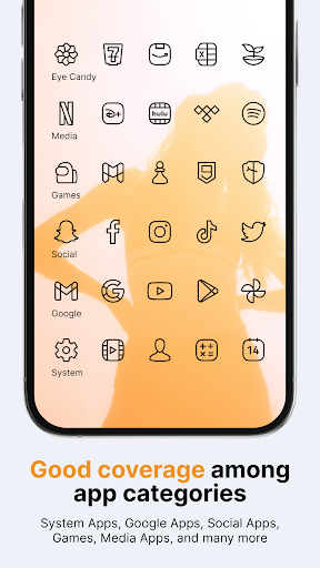 Caelus Black: linear icon pack screenshot 4