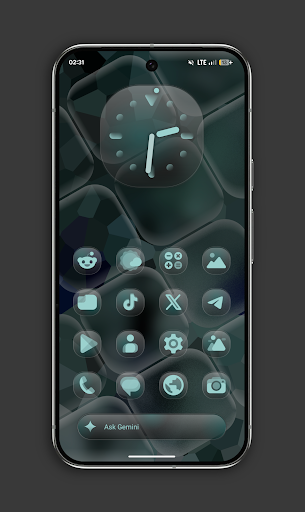 Glassy MaterialYou Icons screenshot 4