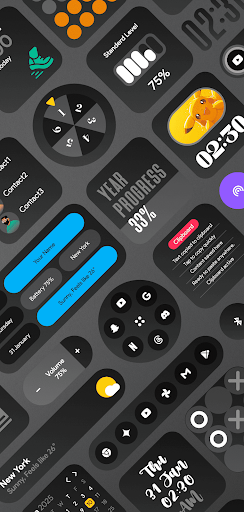 DarkGlass Widgets screenshot 4