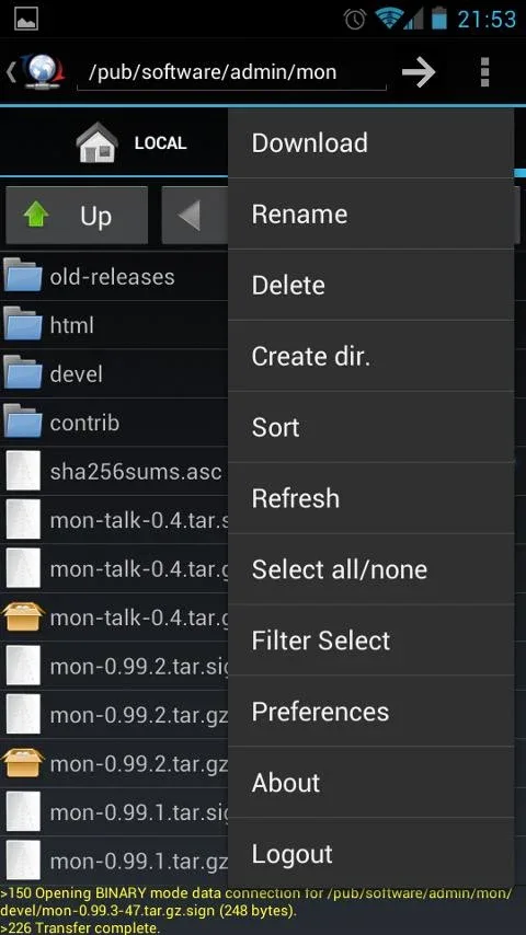 FtpCafe FTP Client screenshot 4