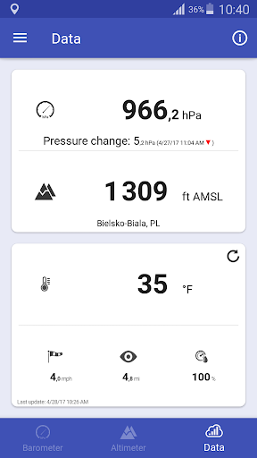 Barometer & Altimeter screenshot 4