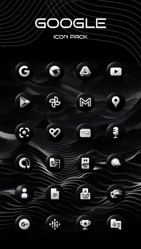 Luna Black Icon Pack screenshot 4