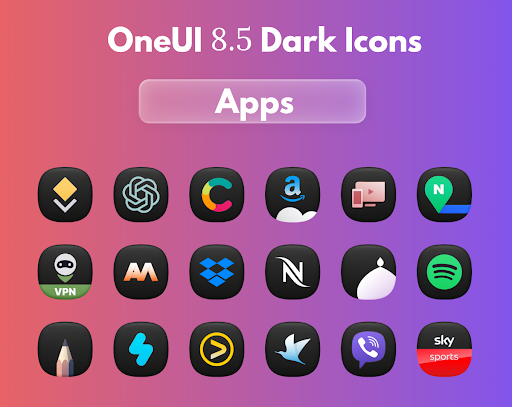 OneUi 8.5 Dark Icons screenshot 4