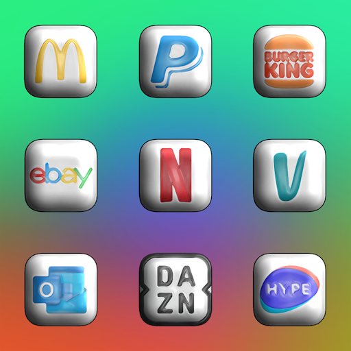 Glossy 3D – Icon Pack screenshot 4