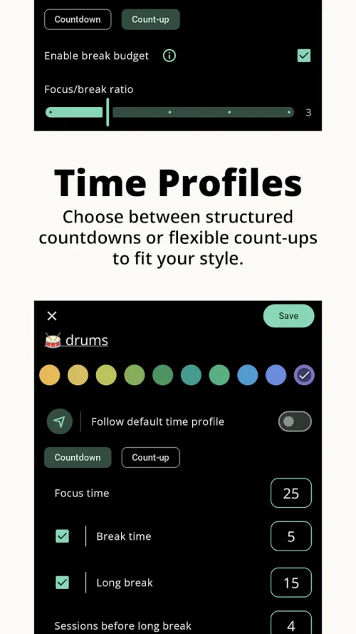 Minimalist Pomodoro Timer (Goodtime) screenshot 4