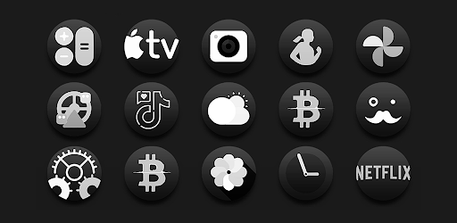 Darko3 BW – Icon Pack screenshot 4