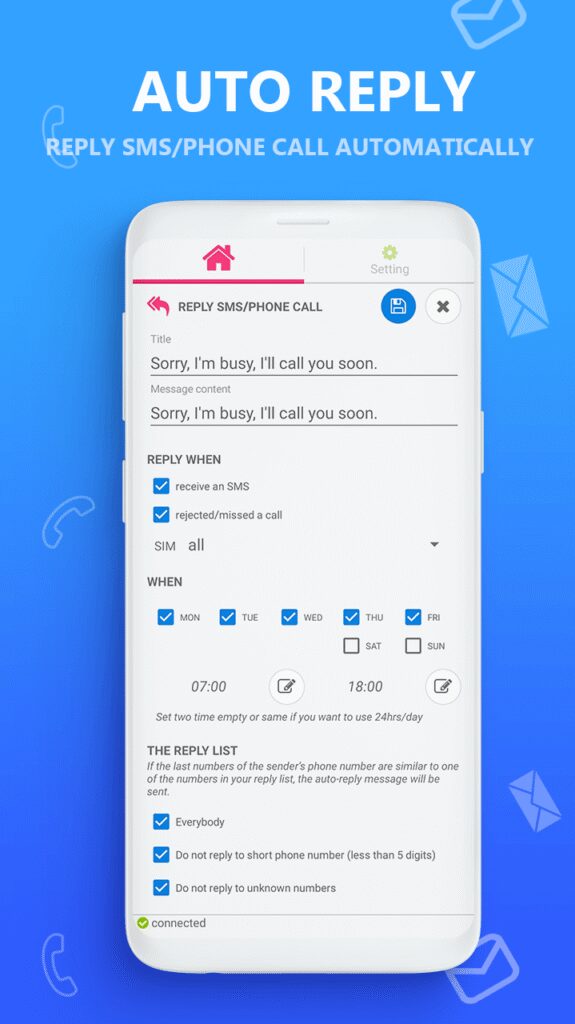 AUTO MESSAGE screenshot 4