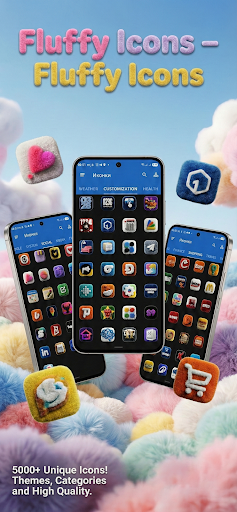 Fluffy 3D Icon Pack MOD screenshot 4