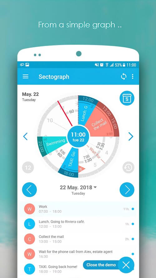 Sectograph screenshot 4