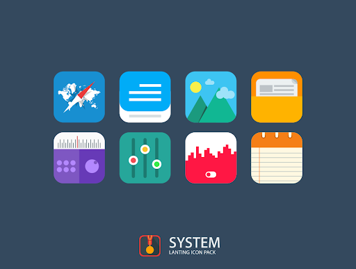 Lanting Icon Pack: Colorful MOD screenshot 4