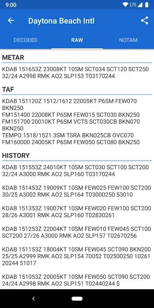 Avia Weather – METAR & TAF screenshot 4