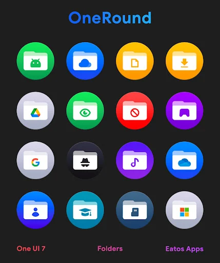 OneRound 7 – Icon Pack (OneRound) screenshot 4
