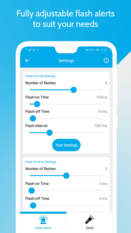 Ultra Flash Alerts: Blink Flas screenshot 5