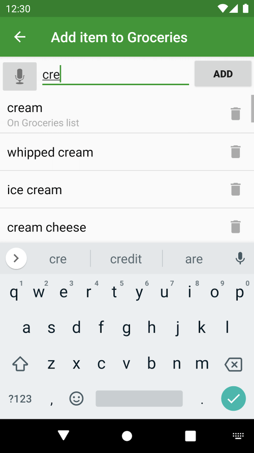 Our Groceries Shopping List screenshot 5