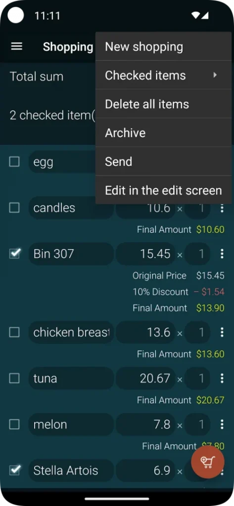 Shopping Calculator screenshot 5