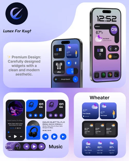 Lunex For Kwgt screenshot 5