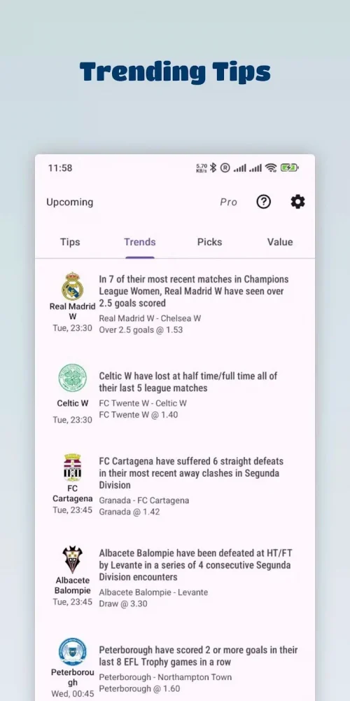 Soccer Betting Tips screenshot 5