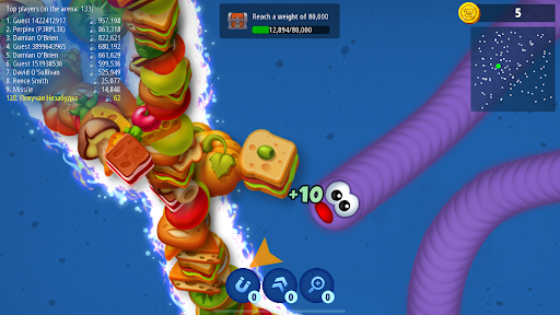 Worms Zone MOD screenshot 5