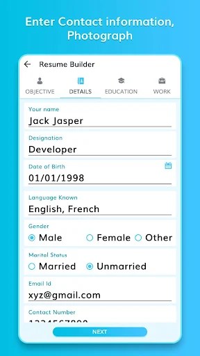 CV: Professional Resume Maker MOD screenshot 5