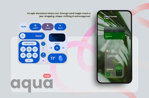 aqua kwgt MOD screenshot 5