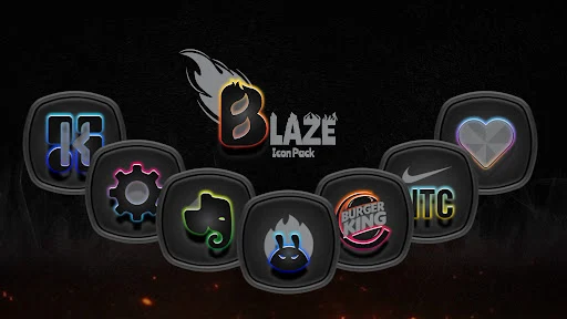 Blaze Dark Icon Pack MOD screenshot 5