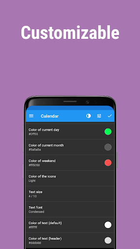 Calendar Widget MOD screenshot 5