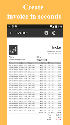 Timesheet MOD screenshot 5