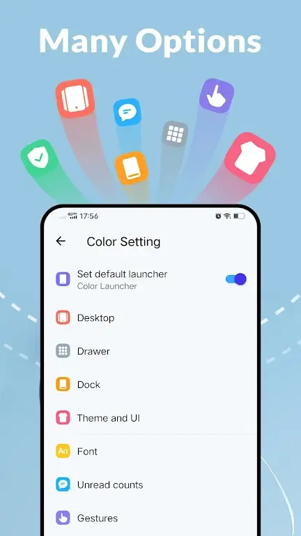 Color Launcher, cool themes screenshot 5