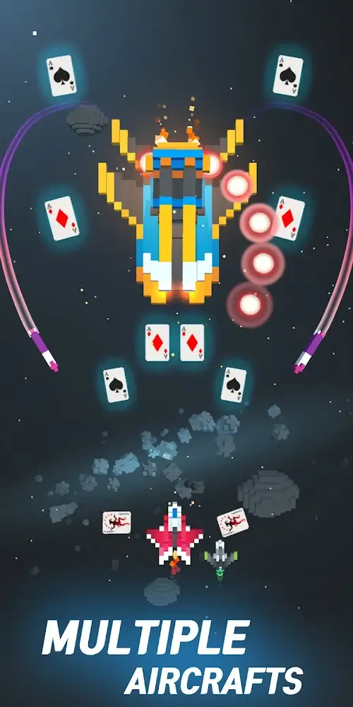 Sky Wings: Pixel Fighter 3D screenshot 5