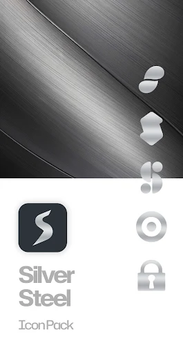 Silver Steel Icon Pack screenshot 5