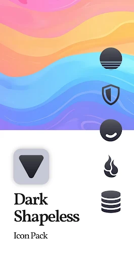 Dark Shapeless Icon Pack screenshot 5