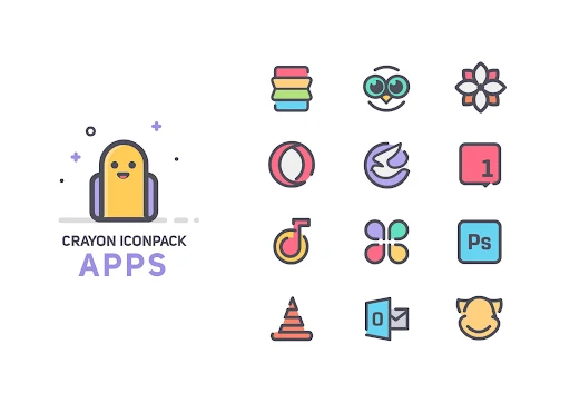 Crayon Icon Pack screenshot 5