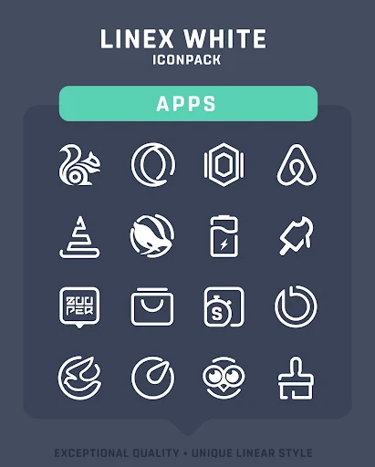 LineX White Icon Pack screenshot 5