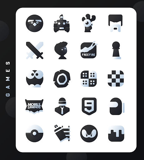 Black Icon Pack : LuX (Lux Black) screenshot 5