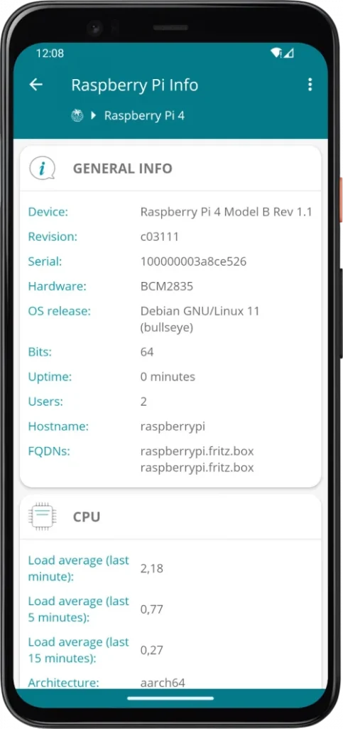 RaspController screenshot 5