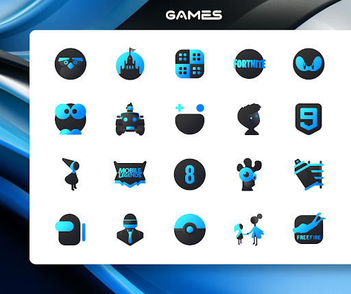 Blue Icon Pack : LuX Blue screenshot 5