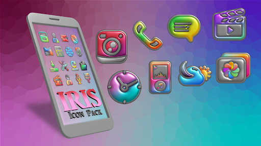 Iris Light Flat 3D Icon Pack screenshot 5