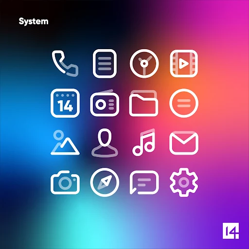 Aline White: linear icon pack screenshot 5