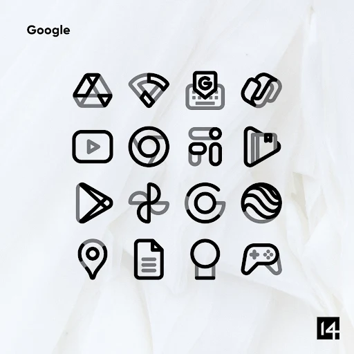 Aline Black: linear icon pack screenshot 5
