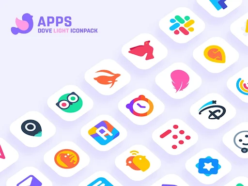 Dove Light Icon Pack screenshot 5
