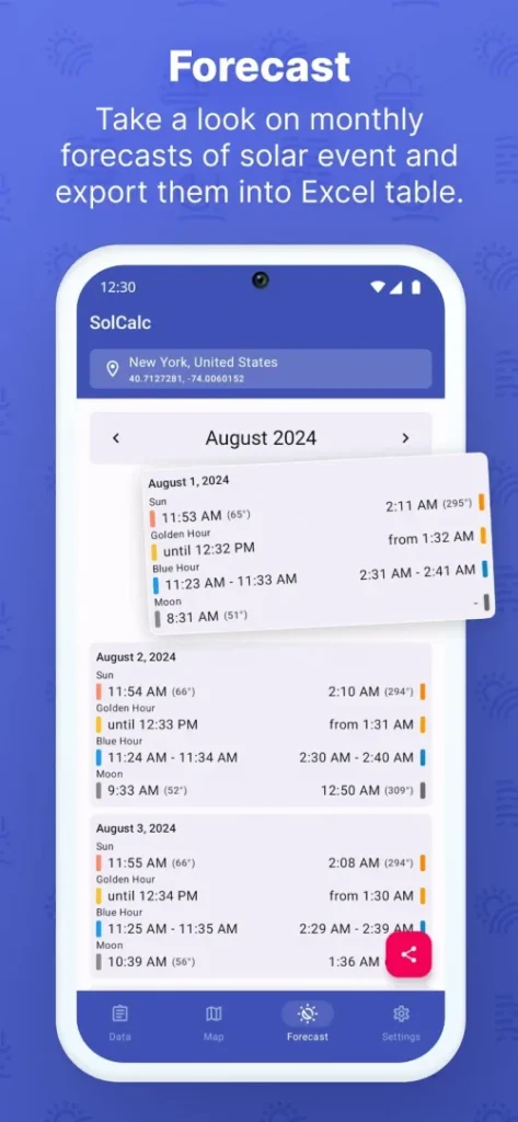 SolCalc – Solar Calculator screenshot 5