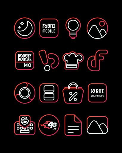 RoseLine Red – Icon Pack screenshot 5