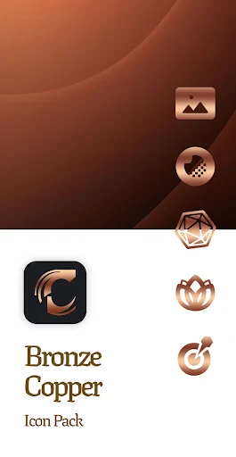 Bronze Copper Icon Pack screenshot 5