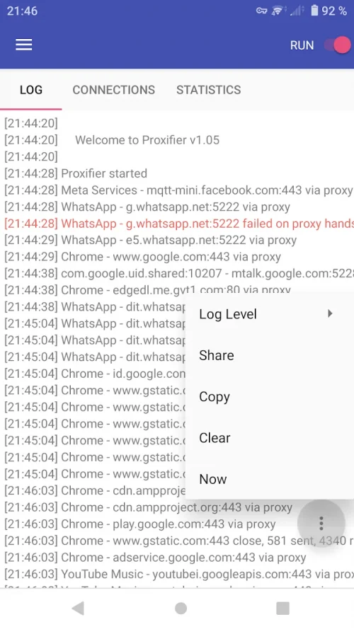Proxifier screenshot 5