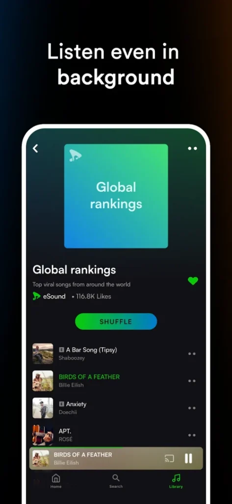 eSound: MP3 Music Player App screenshot 5