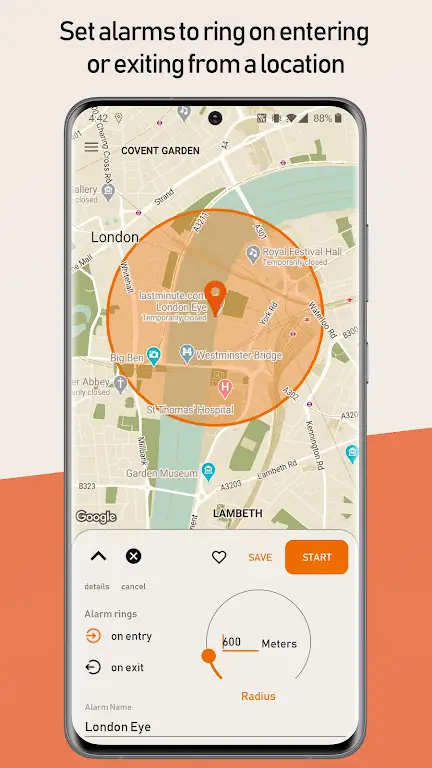 Naplarm – Location / GPS Alarm screenshot 5