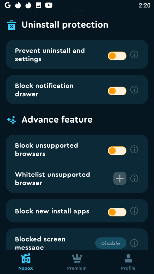 NopoX – Porn blocker screenshot 5