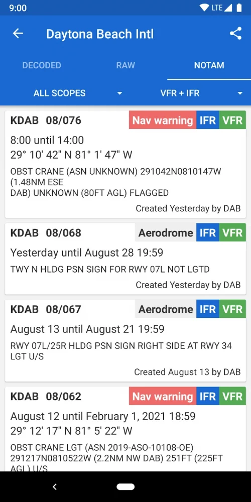 Avia Weather – METAR & TAF screenshot 5