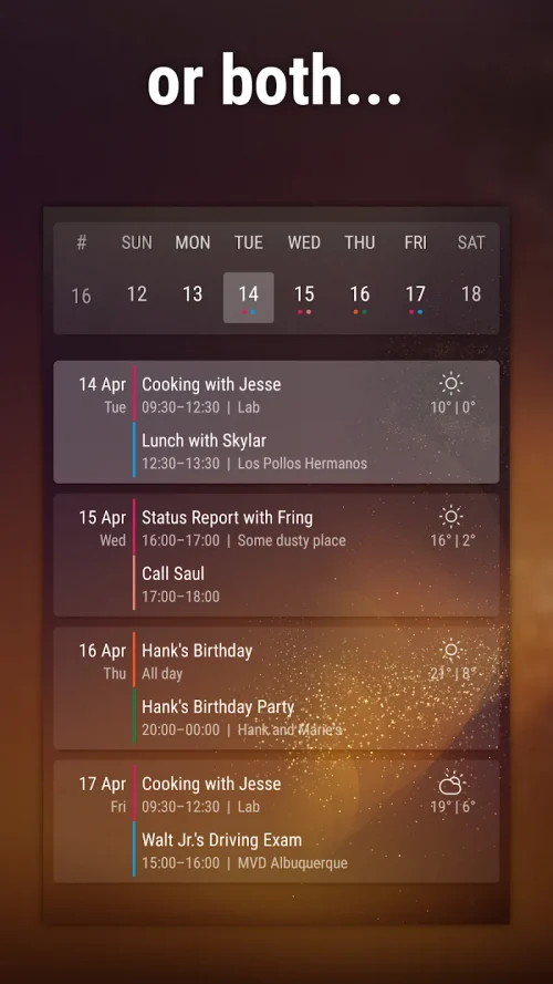 Event Flow Calendar Widget MOD screenshot 5